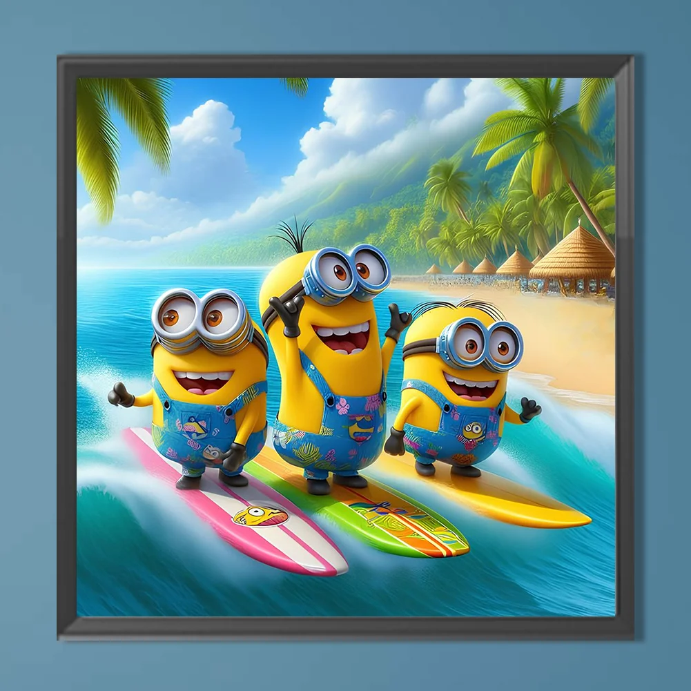 Diamond Painting - Full Round Drill - Minions(Canvas|40*40cm)