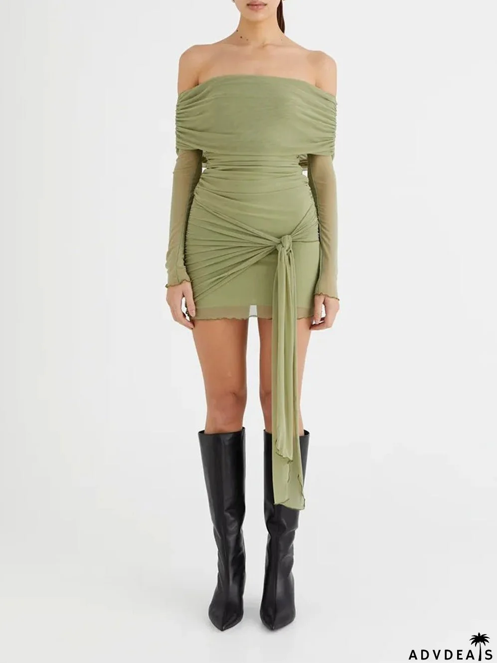 Off Shoulder Backless