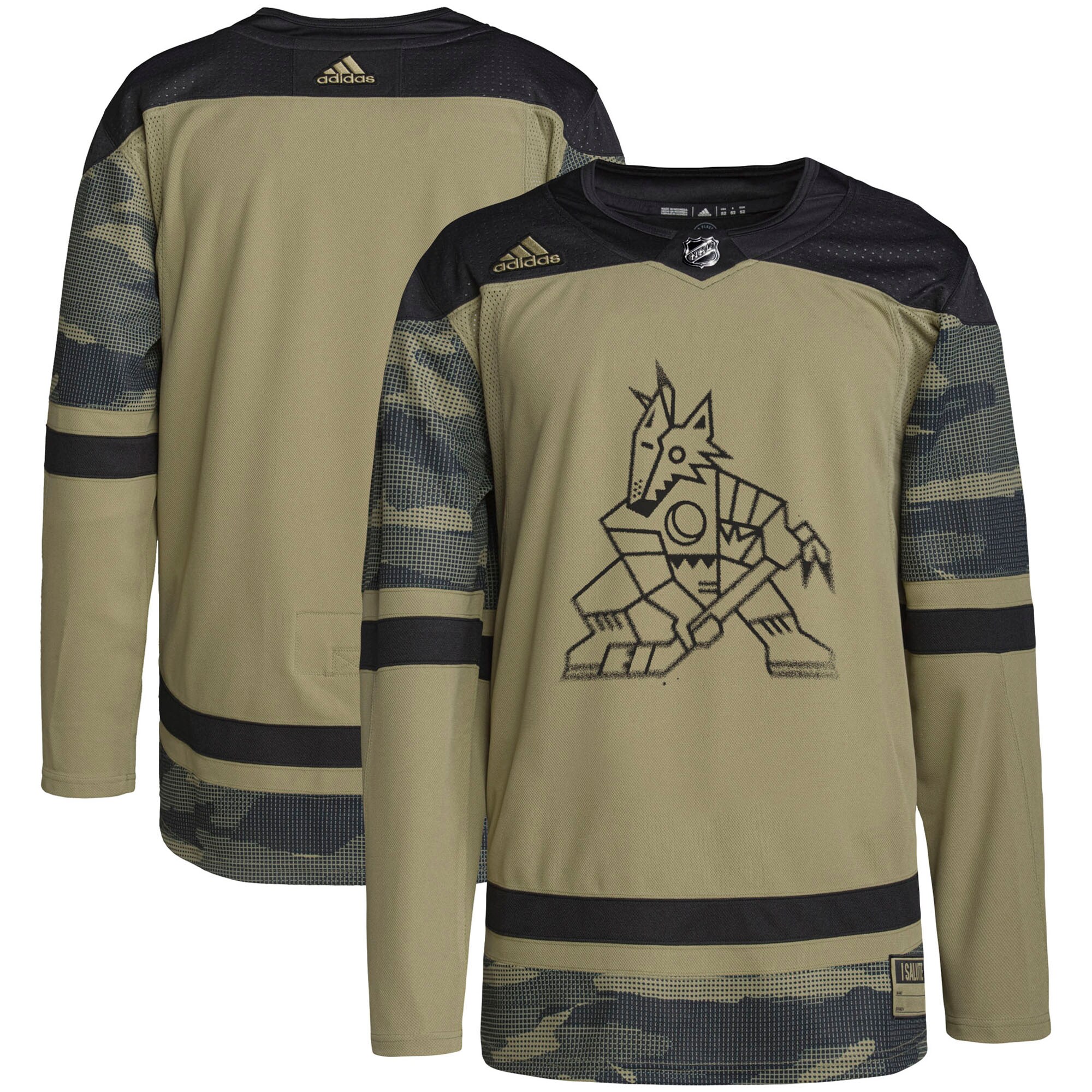 Arizona Coyotes  Military Appreciation Team  Practice Jersey – Camo mysite