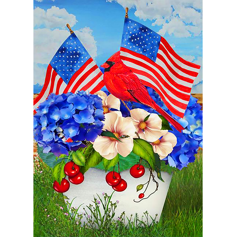 

Independence Day - Round Drill Diamond Painting - 30*40CM, 501 Original