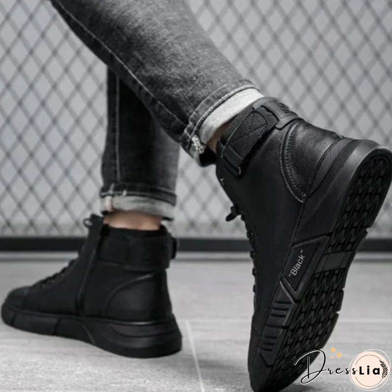 Javon | Black Leather Boots
