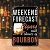 Weekend Forecast - Metal Tin Signs(8*12Inch/12*16Inch) - Bar