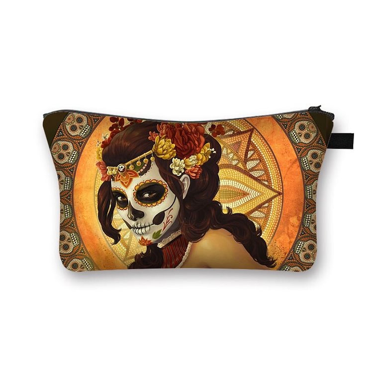 Girl flowers Printed makeup bag