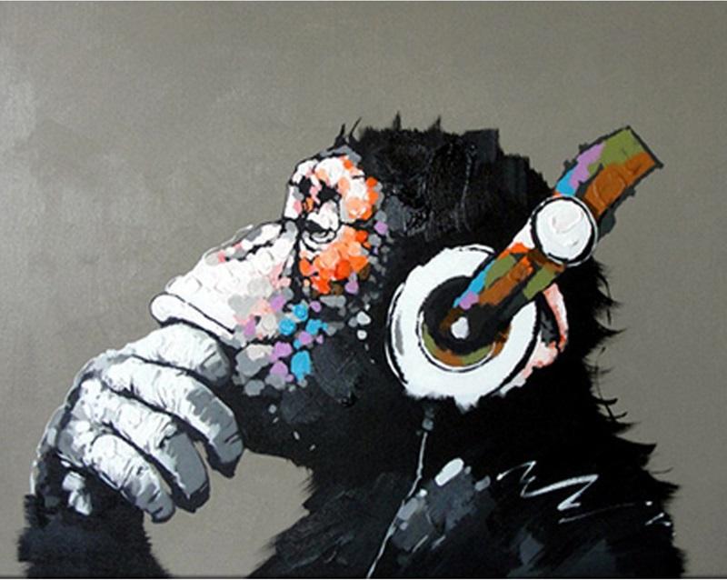 

Colorful Monkey – Paint By Numbers - 40*50CM, 501 Original