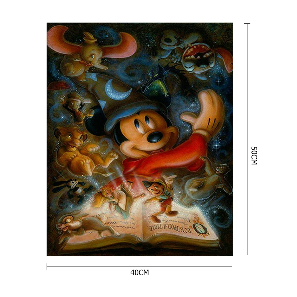 Cartoon Mouse Book - Paint By Number(40*50cm)