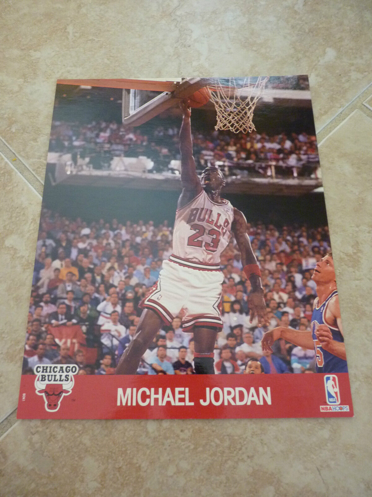 (3) Michael Jordan 1990 NBA Hoops Stats Basketball 8x10 Photo Poster paintings