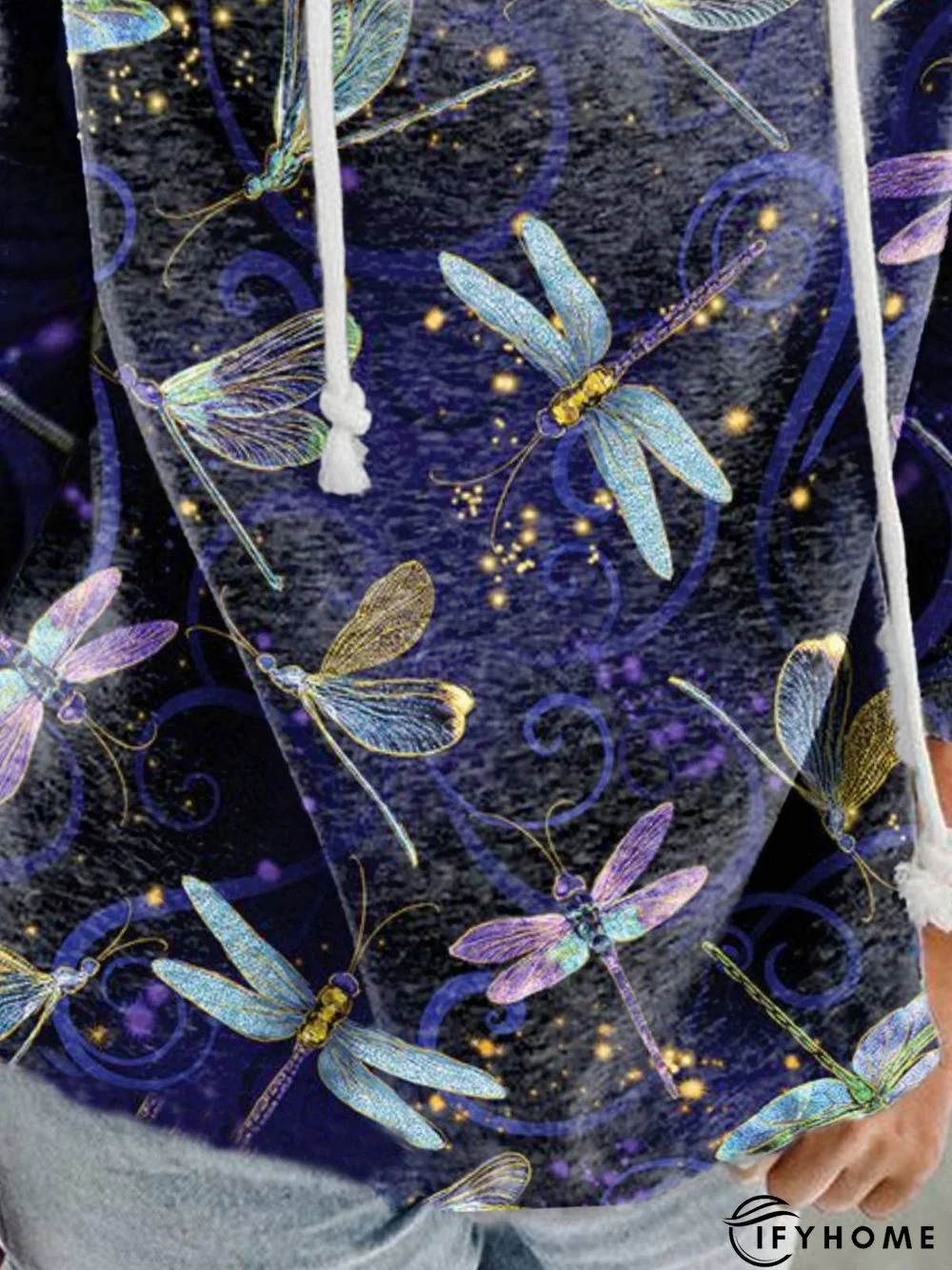 Casual Long Sleeve Printed Sweatshirt | IFYHOME