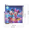 Mickey minnie-plein diamant rond peinture-50 * 50cm