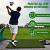 [US Local Warehouse] 5x5ft Thickening Golf Mat 35mm Artificial Hitting Training Mat Gifts for Men Dad