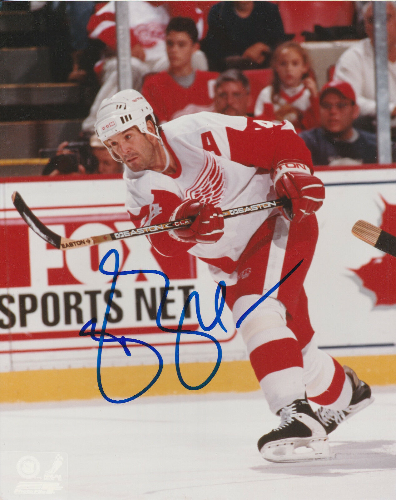 BRENDAN SHANAHAN SIGNED DETROIT RED WINGS 8x10 Photo Poster painting! HHOF Autograph