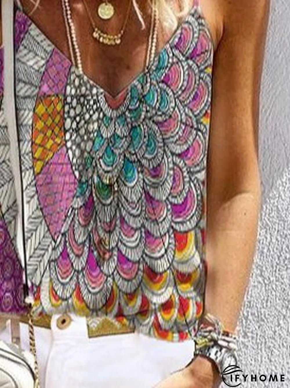 Spaghetti Cotton Casual Shift Tops | IFYHOME