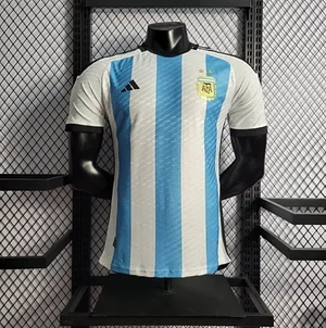 2022 FIFA World Cup Player Version Argentina National Team Home Jersey