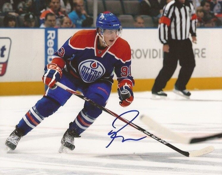 Ryan Nugent-Hopkins signed Edmonton Oilers 8x10 Photo Poster painting autographed 2