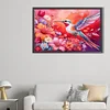 (60*40cm)Flower Hummingbird - Full Round Drill Diamond Painting
