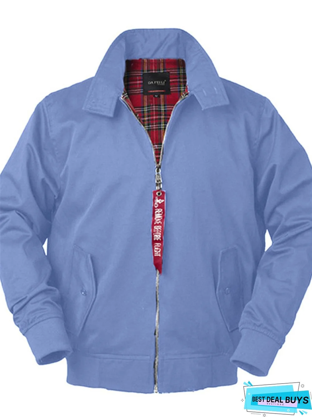 Solid Color Stand Collar Casual Men's Jacket Coat