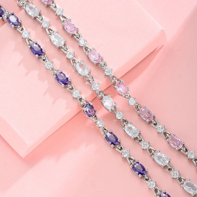 925 Sterling Silver Bracelets Elegant Sweet