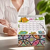 DIY Diamond Painting Special Shape Desktop Cabin Calendar Organizer Box Kit(Mandala)