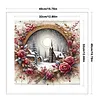 Christmas Cottage-11CT Stamped Cross Stitch 40*40cm/15.75*15.75in tapestrymarket
