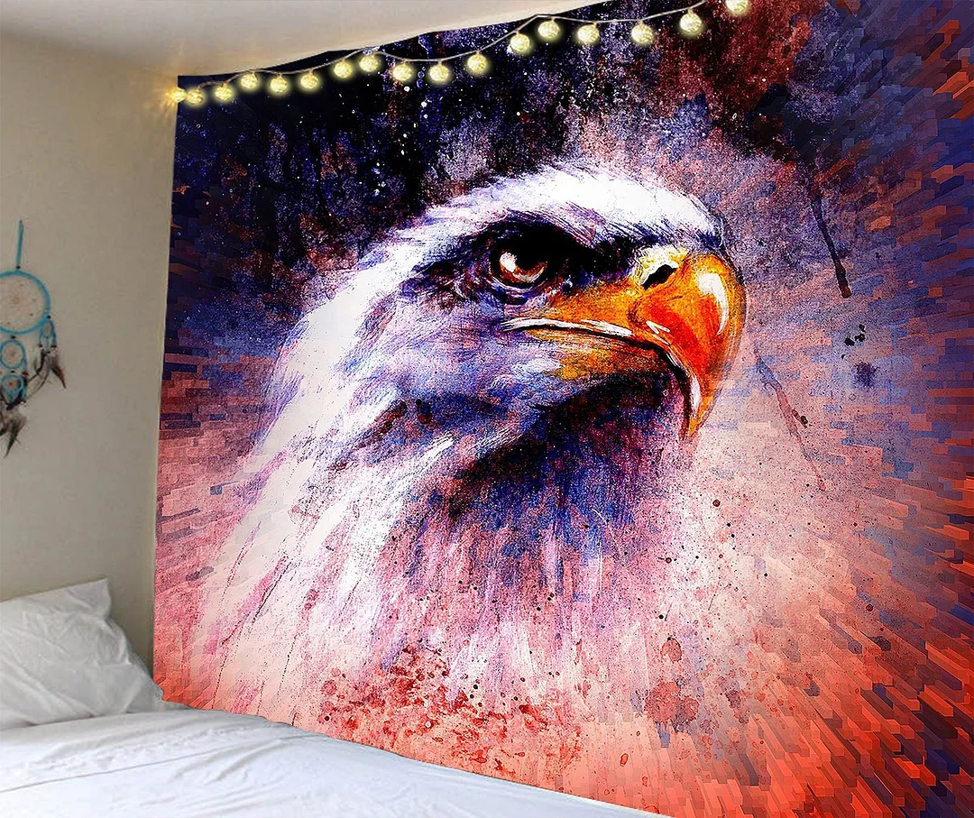 Wall Hanging Tapestry Livingroom Wall Cloth Lion King Wolf Background Cloth Tiger Wall Tapestry Aesthetic Animal Hanging Blanket