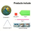 Diamond Painting Double Sided Stained Glass Peacock Hanging Diamond Art Kits