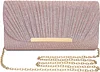 Clutch Damen Abendtasche Silber,Funkelnde Kettenabendtasche,Modische Tasche Bag Handtasche,Elegante Umschlagtasche Crossbody für Neujahrsball,Hochzeit,Party und Hochzeit