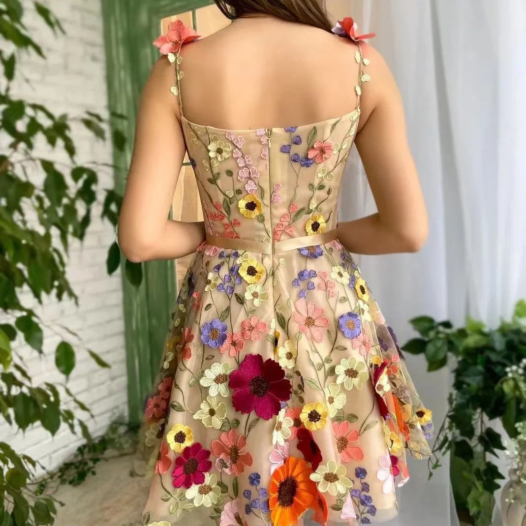 Uveng Uveng Women's Three-Dimensional Flower Embroidered Bag-Buff Sexy Dress In 2025