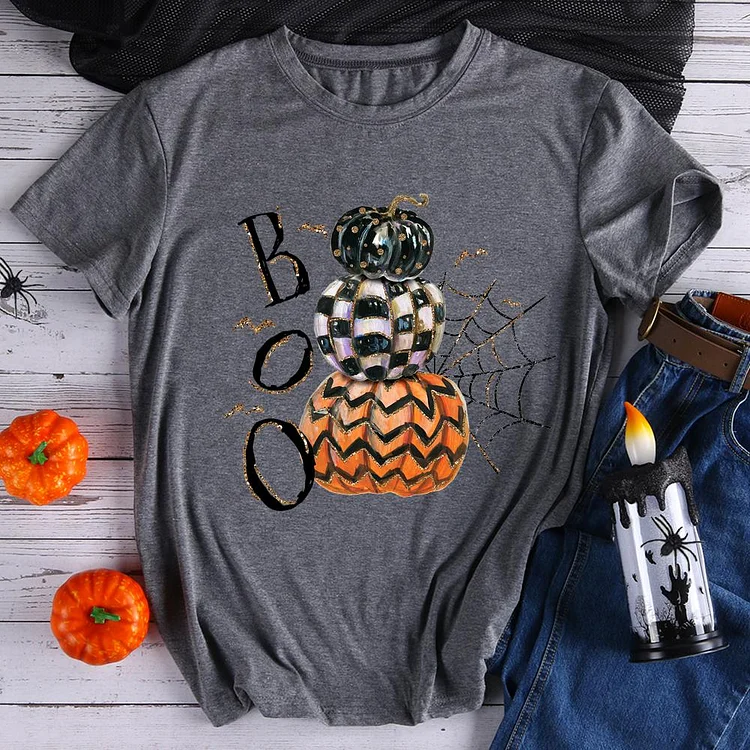 Boo  Pumpkin T-Shirt Tee-08062