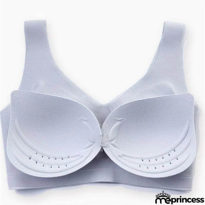 Summer Ultra-Thin Ice Silk Seamless Breathable No Steel Ring Anti-Sagging Plus Size Bra