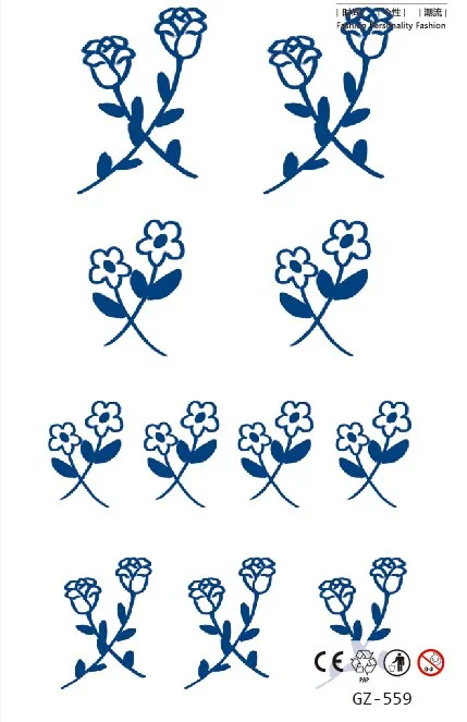 Temporary Tattoo Sticker Skull Wing Flower Cross Juice Ink Lasting Girl Women Chest Neck Hand Finger Fake Small Tatoo Hot Sale