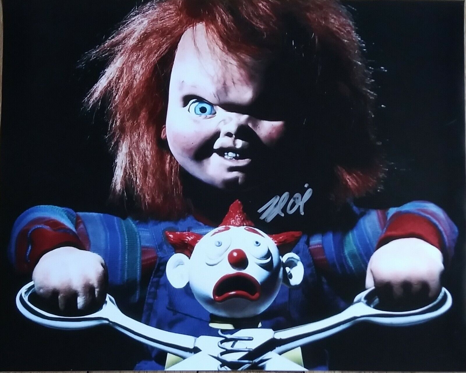 BRAD DOURIF AUTOGRAPHED CHILD'S PLAY 8X10 Photo Poster painting - CHUCKY CHARLES LEE RAY