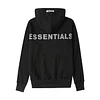 ESSENTIALS Hoodie Reflective Monogram Print Sweatshirt