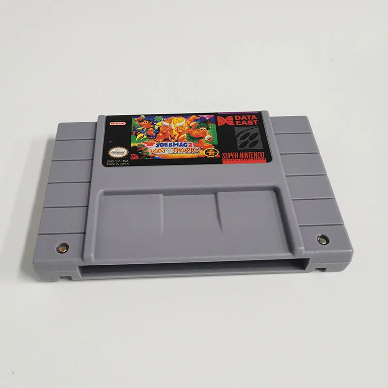 Joe & Mac 2 - Lost in the Tropics SNES For Super Nintendo Entertainment System - 16 Bit US Version Game Cartridge