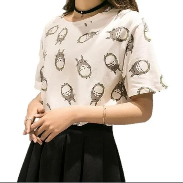 Totoro Print Tee Shirt SP1710420
