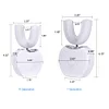 360 Degrees Intelligent Automatic Sonic Electric Toothbrush U Type 4 Modes Tooth Brush USB Charging Tooth Whitening Blue Light