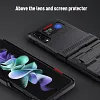 Drop Protection Kickstand Phone Cover Case for Samsung Galaxy Z Flip3 5G Non-Fingerprint Fundas Coque