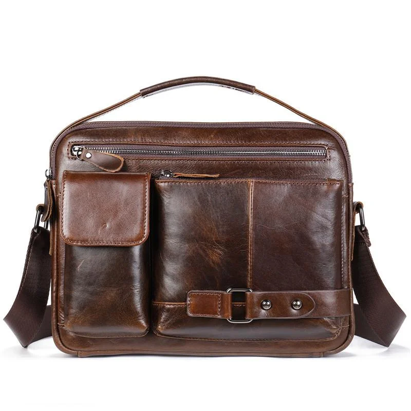 Mens Durable Business Casual Travel Messengers Bags Vintage Case