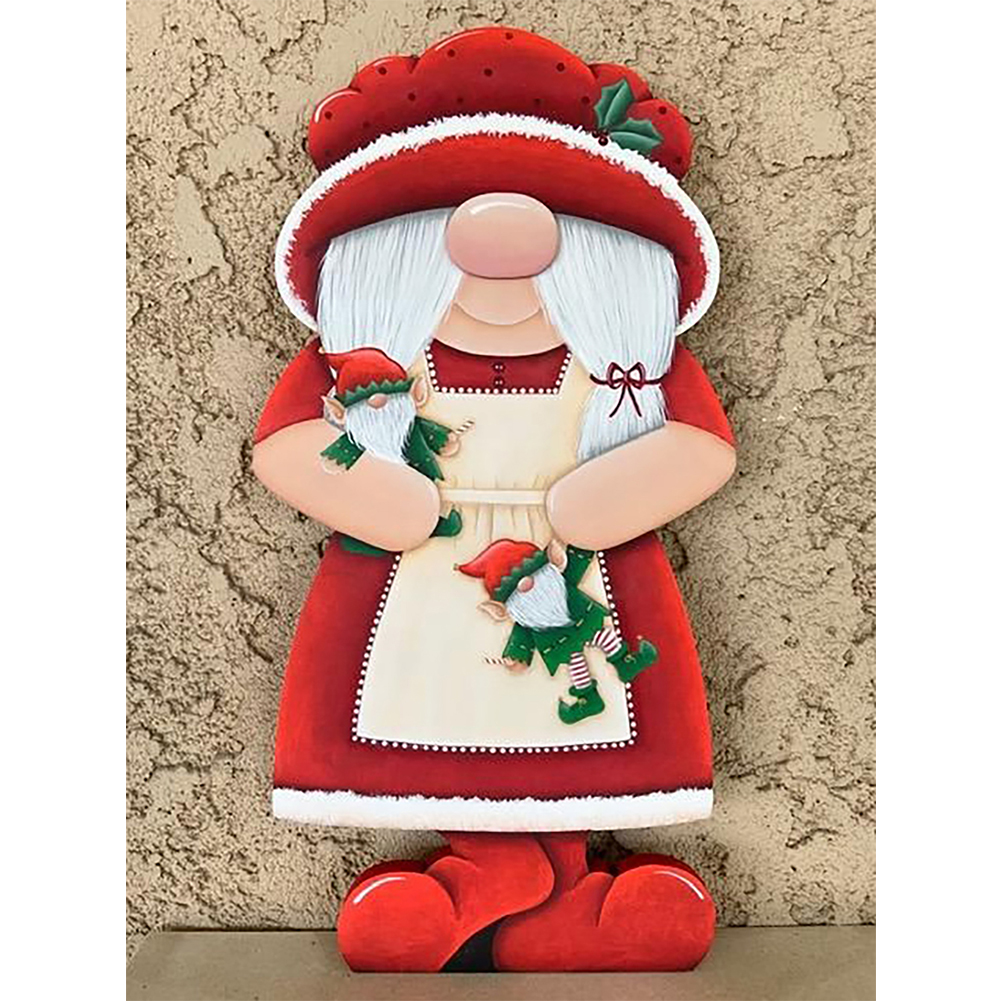 

Gingerbread Gnome - Round Drill Diamond Painting - 30*40CM, 501 Original