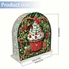 DIY Christmas Dessert Acrylic Diamond Painting Napkin Holder Desktop Ornaments