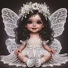 Diamond Painting-DIY Crystal Rhinestone Winged Girl