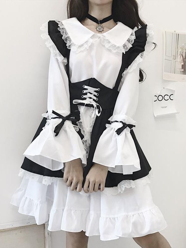 Lolita Maid Dress Cosplay Costume-elleschic
