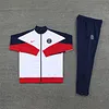 2024/2025 Paris Saint-Germain Long Zipped Jacket Training Suit White Football Shirt 1:1 Thai Quality Set