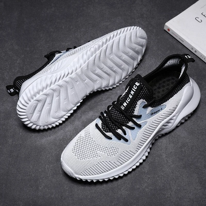 Mens Sneakers Casual Shoes Outdoor Walking Jogging Shoes Trainer Athletic Shoes Male Men Sneakers Big Size 39-46