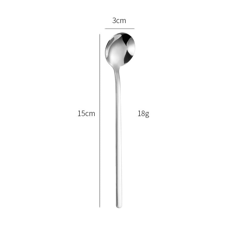 Casual Solid Color Stainless Steel Spoon