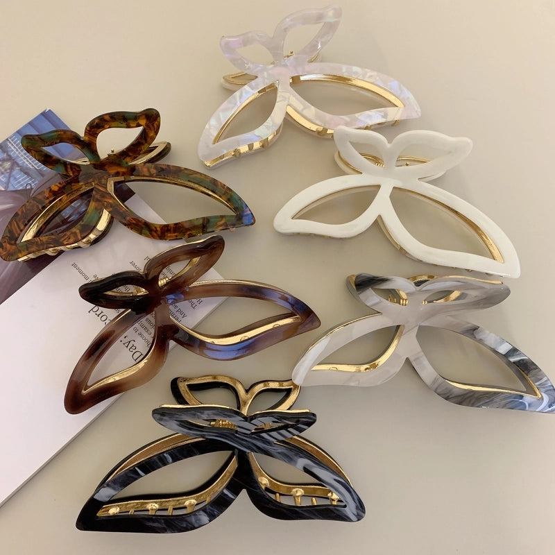 Women’s Minimalist Bow Knot Acetic Acid Sheets Hair Claws