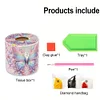 (US Local)Butterfly DIY Diamond Painting Handmade Tissue Holder Rhinestones Tissue Box