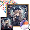 uk.everydayedeals (Limited Stock)Diamond Painting - Round AB Drills - Little Girl(45*45cm)