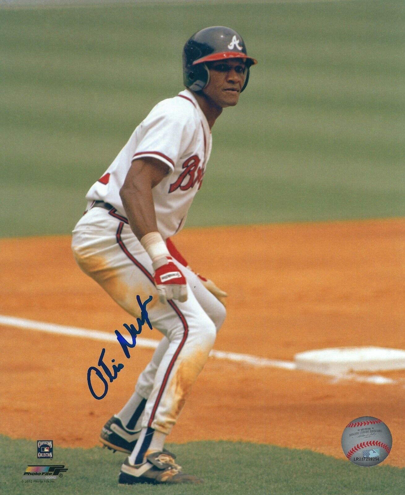 Signed 8x10 OTIS NIXON Atlanta Braves Autographed Photo Poster painting - COA