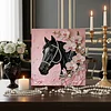 DIY Pearl Painting Horse for Home Wall Decor with Frame(30*30cm)