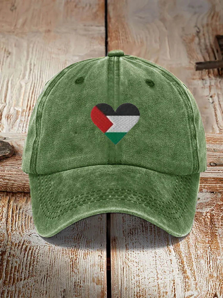 Unisex Vintage Free Palestine Print Hat