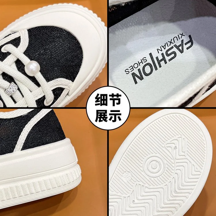 Churchf Churchf Shoes Women's Summer Thin Net Breathable Fisherman's Shoes 2024 New Lace Casual White Shoes-Outfit Ideas